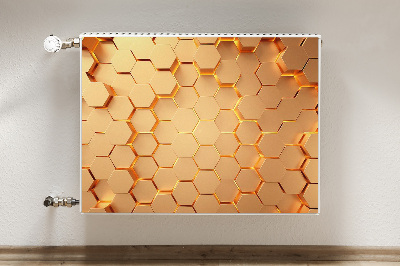 Capa magnética para radiador Gráficos 3D Honeycomb