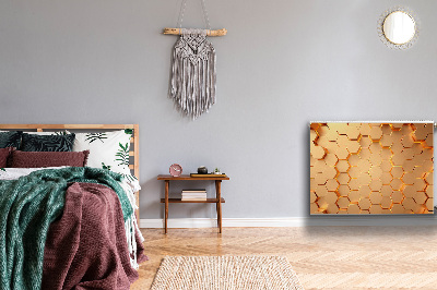 Capa magnética para radiador Gráficos 3D Honeycomb