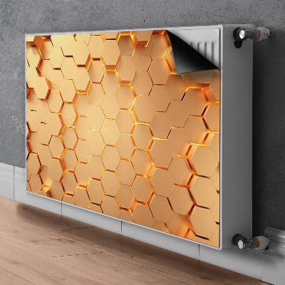 Capa magnética para radiador Gráficos 3D Honeycomb