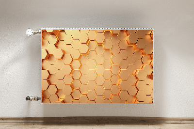 Capa magnética para radiador Gráficos 3D Honeycomb