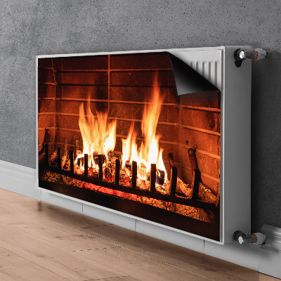 Capa magnética para radiador Lareira aconchegante