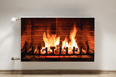 Capa magnética para radiador Lareira aconchegante