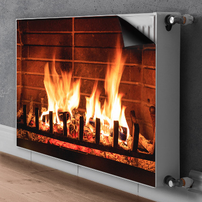 Capa magnética para radiador Lareira aconchegante