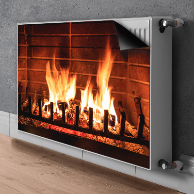 Capa magnética para radiador Lareira aconchegante