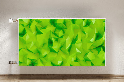 Cobertura magnética para radiador Verde abstrato
