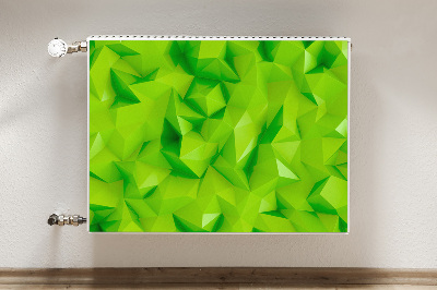 Cobertura magnética para radiador Verde abstrato