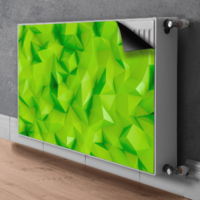 Cobertura magnética para radiador Verde abstrato
