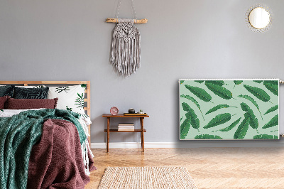 Capa magnética para radiador Folhas de bananeira