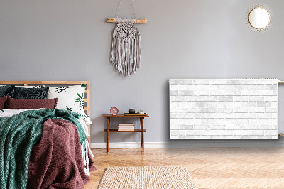 Cobertura magnética para radiador Tijolo branco