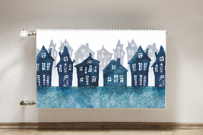 Cobertura magnética para radiador Cidade à noite