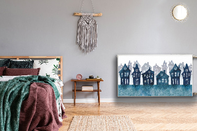 Cobertura magnética para radiador Cidade à noite