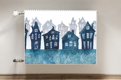 Cobertura magnética para radiador Cidade à noite