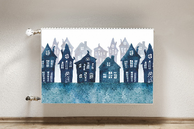 Cobertura magnética para radiador Cidade à noite