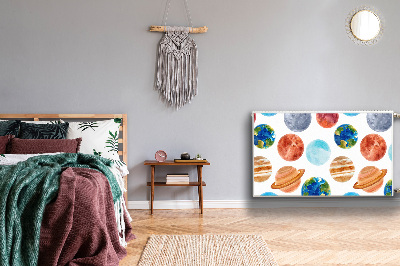 Cobertura magnética para radiador Planetas coloridos