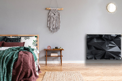 Capa magnética para radiador Padrão 3D preto