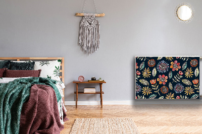 Cobertura magnética para radiador Flores coloridas