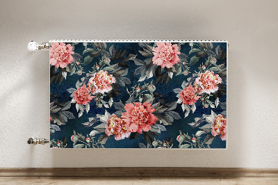 Capa magnética para radiador Peônias vermelhas