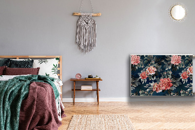 Capa magnética para radiador Peônias vermelhas