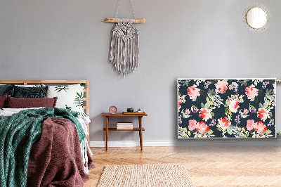 Capa magnética para radiador Flores pintadas