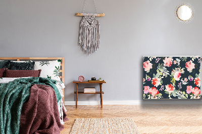 Capa magnética para radiador Flores pintadas