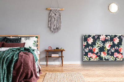 Capa magnética para radiador Flores pintadas