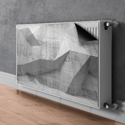 Capa magnética para radiador Concreto abstrato