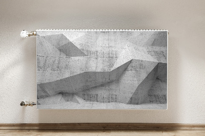 Capa magnética para radiador Concreto abstrato