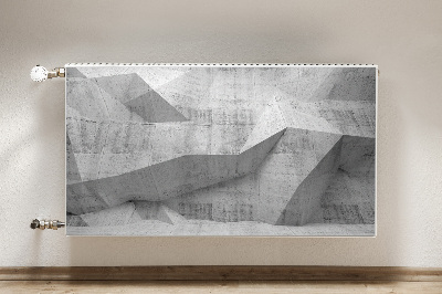 Capa magnética para radiador Concreto abstrato