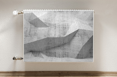 Capa magnética para radiador Concreto abstrato