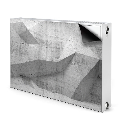 Capa magnética para radiador Concreto abstrato