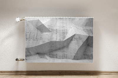 Capa magnética para radiador Concreto abstrato