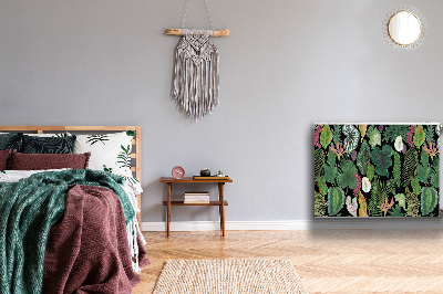 Capa magnética para radiador Folhas tropicais