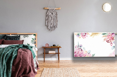 Cobertura magnética para radiador Moldura floral