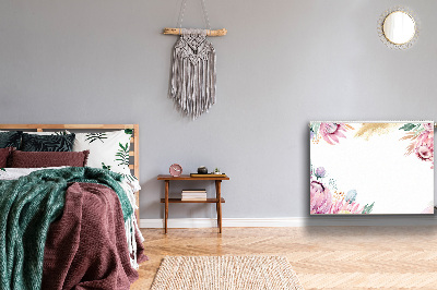 Cobertura magnética para radiador Moldura floral