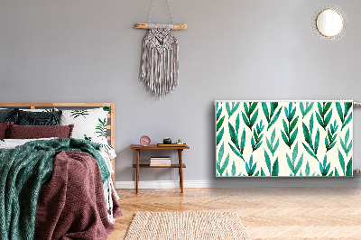 Cobertura magnética para radiador Folhas verdes