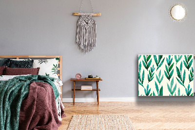 Cobertura magnética para radiador Folhas verdes