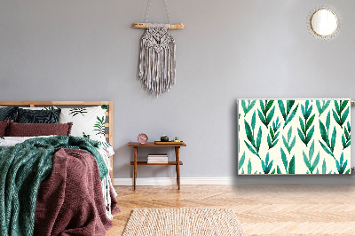 Cobertura magnética para radiador Folhas verdes