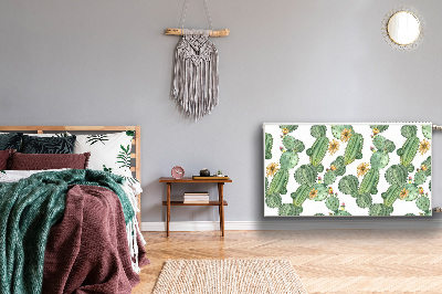 Capa magnética para radiador Cactos com flores