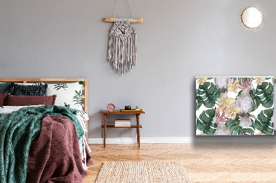 Cobertura magnética para radiador Papagaios tropicais