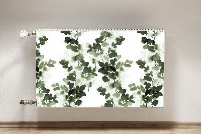 Capa magnética para radiador Folhas verdes