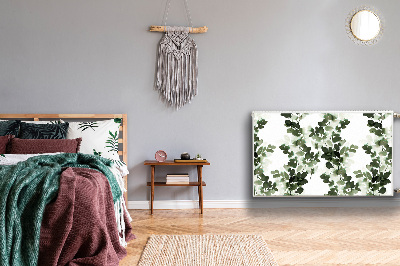 Capa magnética para radiador Folhas verdes