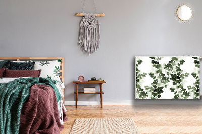 Capa magnética para radiador Folhas verdes