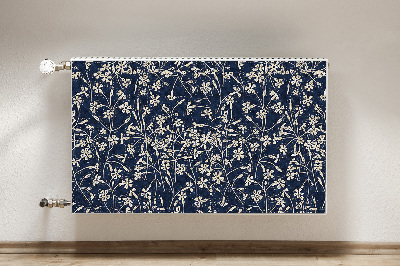 Capa magnética para radiador Padrão floral