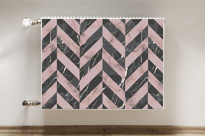 Capa magnética para radiador Estilo loft de mármore