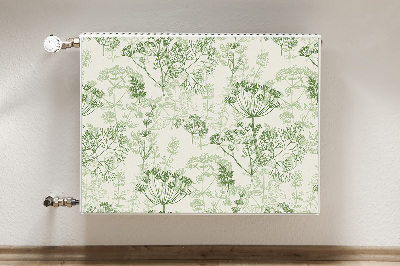 Capa magnética para radiador Ervas selvagens