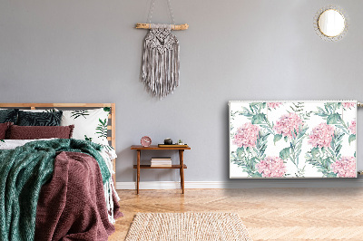 Capa magnética para radiador Flores rosa claro