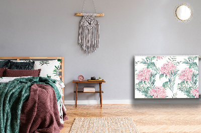 Capa magnética para radiador Flores rosa claro