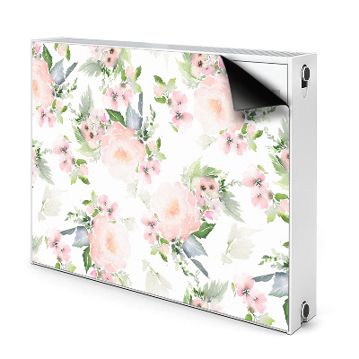 Cobertura magnética para radiador Flores em tons pastel