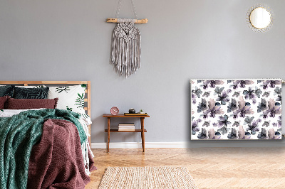 Cobertura magnética para radiador Flores escuras