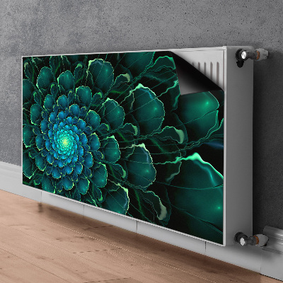 Cobertura magnética para radiador Flor verde